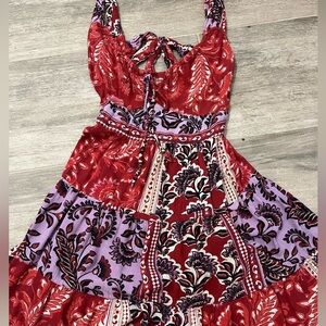 Creation’s boutique Women’s size XS short red with patterns dress